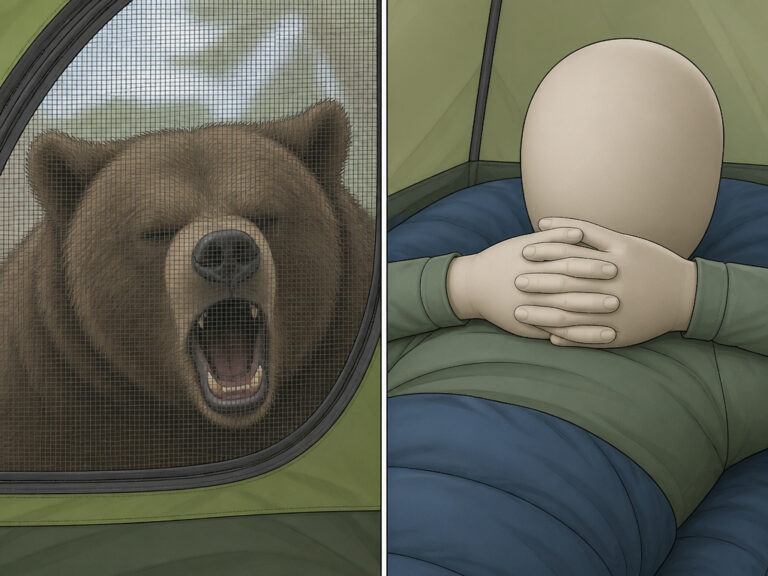 Bear Outside Your Tent? Stay Calm and Do This