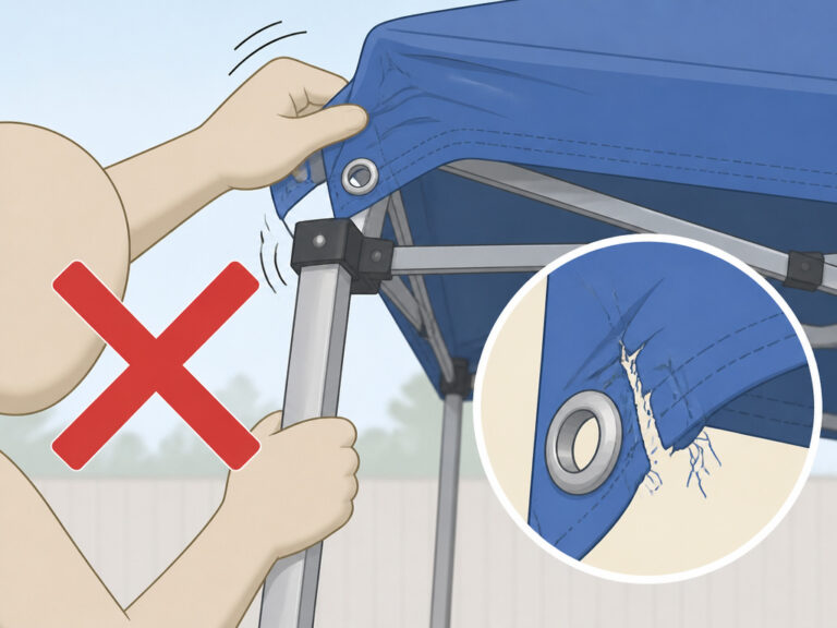 How To Take Down A Canopy Tent | The Safe 2-Person Method