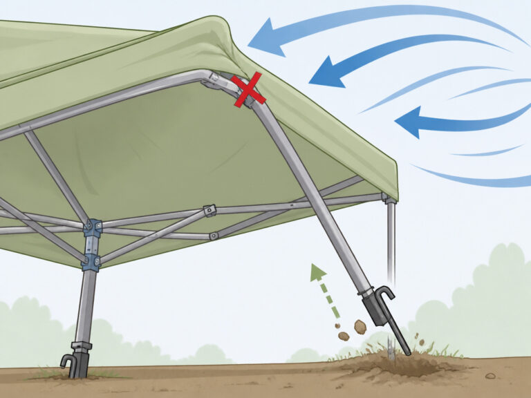 How To Put Up A Canopy Tent For Stability And Wind Safety